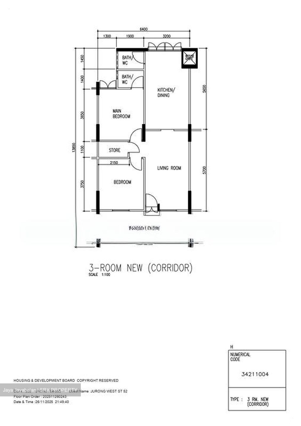 Blk 530 Jurong West Street 52 (Jurong West), HDB 3 Rooms #507997441